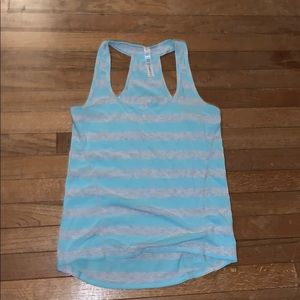 Athletic blue and grey tank top